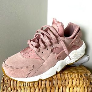 Rose colored, Nike Air Huarache, women’s size 10, worn twice.